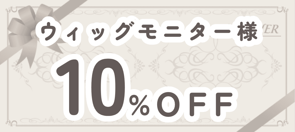 ウィッグモニター 10%OFF
