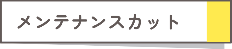 メンテナンスカット